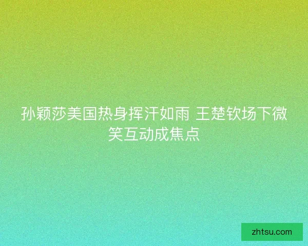 孙颖莎美国热身挥汗如雨 王楚钦场下微笑互动成焦点 孙颖莎美国热身挥汗如雨 王楚钦场下微笑互动成焦点